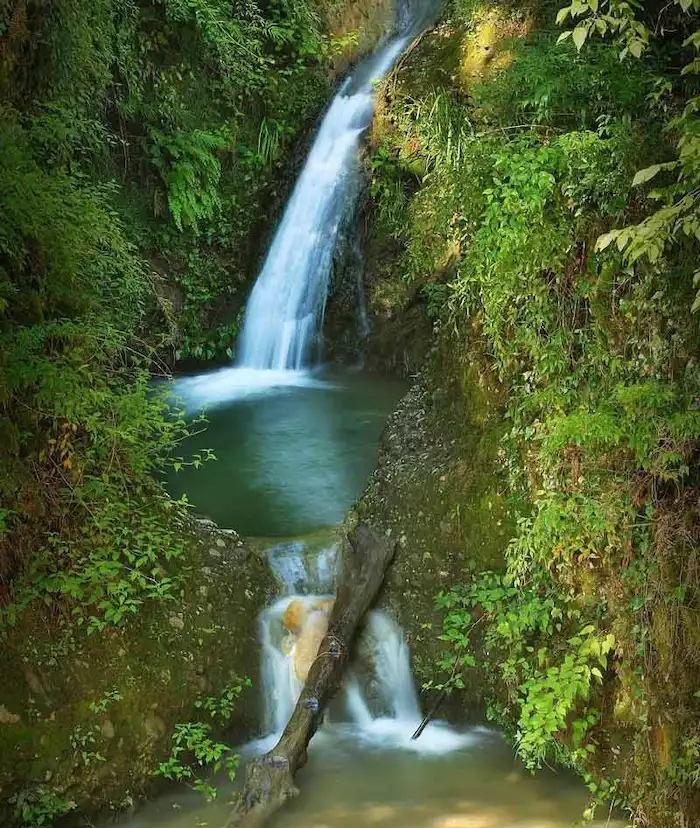 آبشار رویایی پلنگ دره در د جنگل پلنگ دره