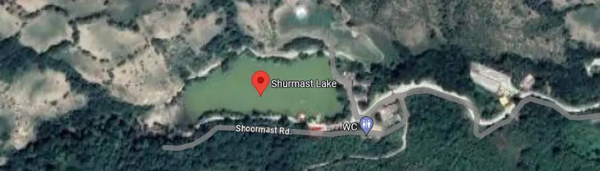آدرس دقیق دریاچه شورمست بر روی نقشه 153168478415