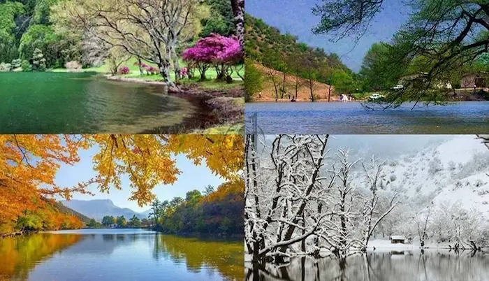 فصل های بهار،پاییز، زمستان، تابستان از دریاچه شورمست 1534987454