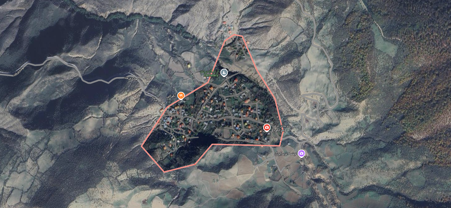 نقشه گوگل مپ روستای برنت در سوادکوه 41538743874